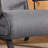 Convertible folding chair bed with 5-position adjustable backrest, comfy sleeper sofa for small spaces, light grey