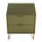 Dumbo 20" Fluted Nightstand in Olive Green (2-Drawer)-743477037