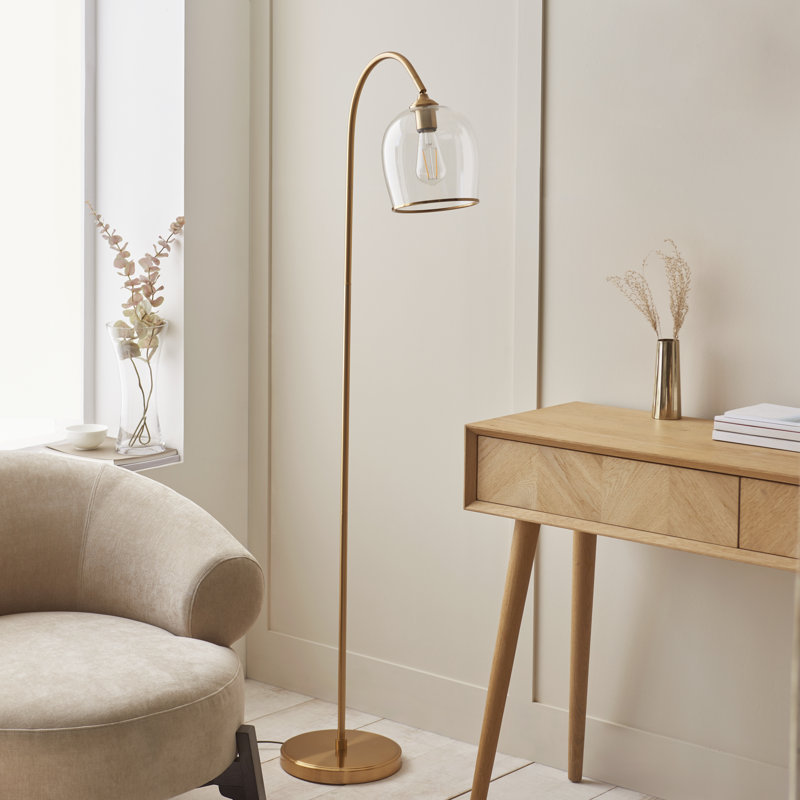 152cm Brushed Arched Floor Lamp