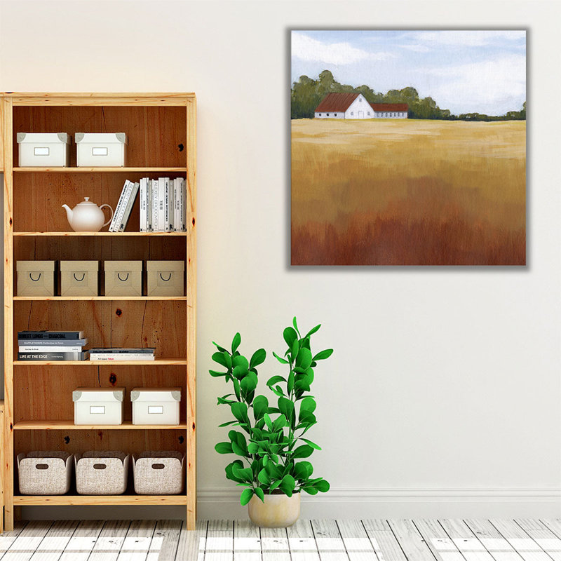 Prairie Premise I - reproduction d'art sur toile, H 40 po x l 40 po