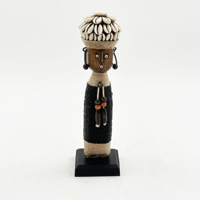 African Beaded Namji Doll, Mini 9.5 in