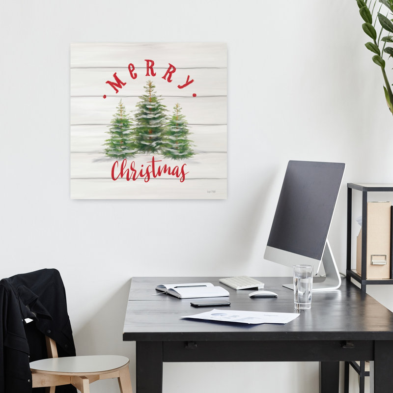 Merry Christmas on Shiplap, H 18 po x l 18 po