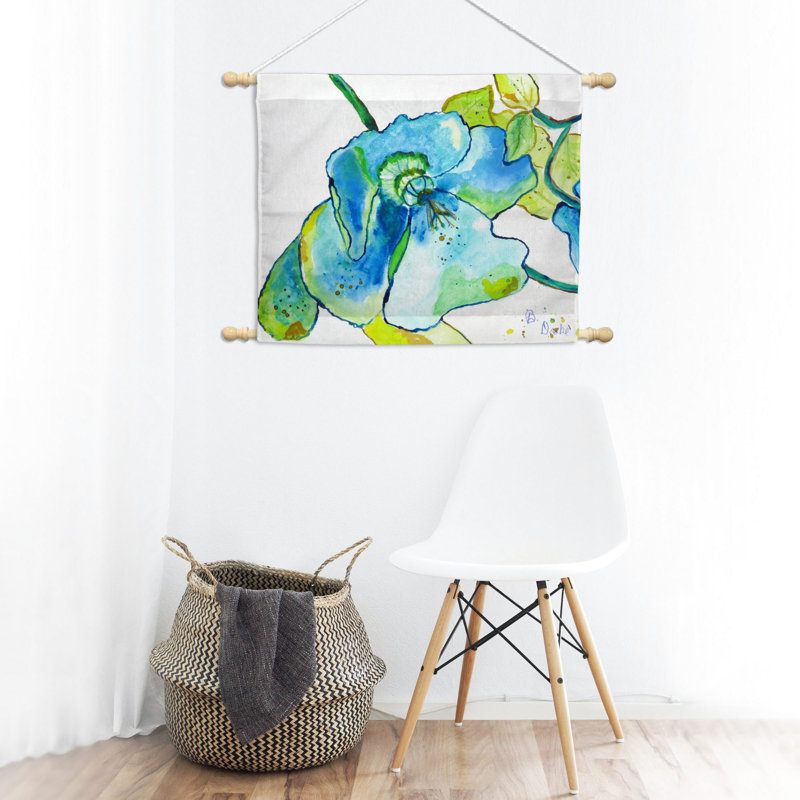 Suspension murale en polyester hibiscus