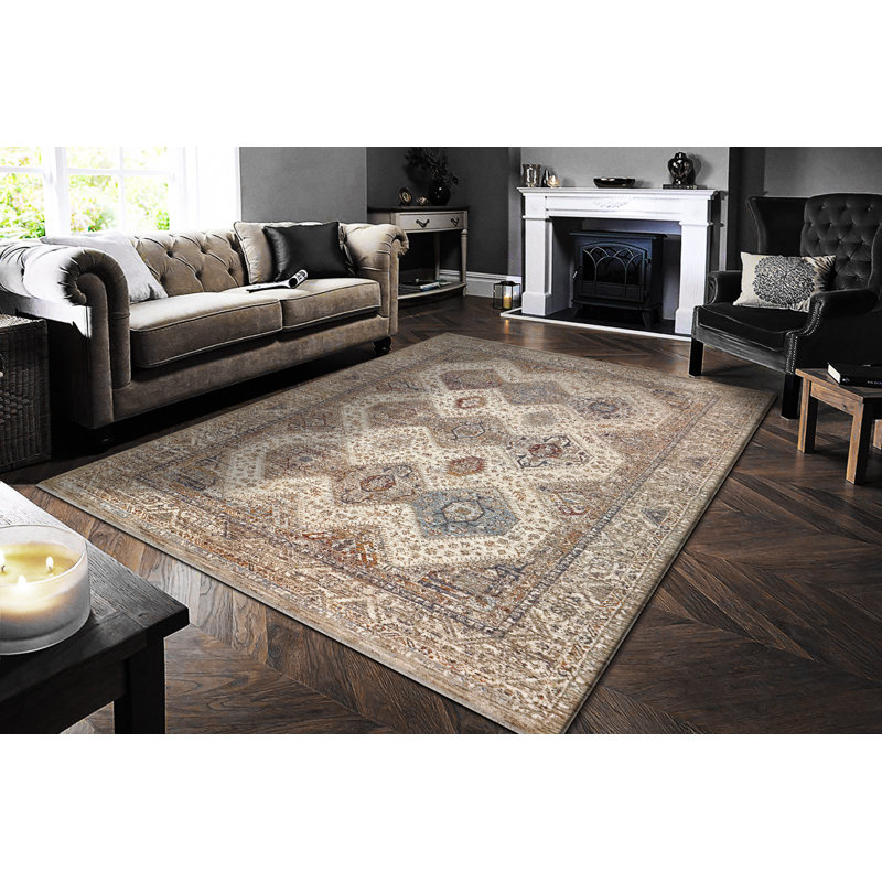 DAKOTA 7.10X10.10 6641-899 BEIGE/MULTI, Rectangle 7'10" x 10'10"