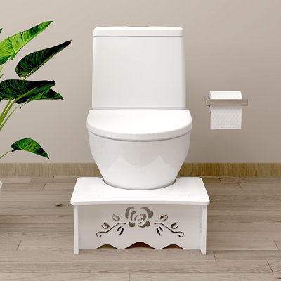 Squatting Toilet Stool - Poop Stool For Bathroom, Toilet Potty Stool, Wood-Plastic Composite, 7 Inch, Bathroom Stool For Adults, Elderly -  SHIRLEY'S OFFICE FURNITURE, LLC, QWB07YDHC4JX