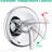 7 Dual Shower Head System With Stainless Steel Slide Bar, , 1.8 Gpm, Wall Mount, 59" Hose, Versatile Use Finish 7-setting And Contemporary Style