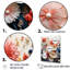 Fleurs de corail abstraites rouges et blanches - reproduction sur toile-22914014-22913990