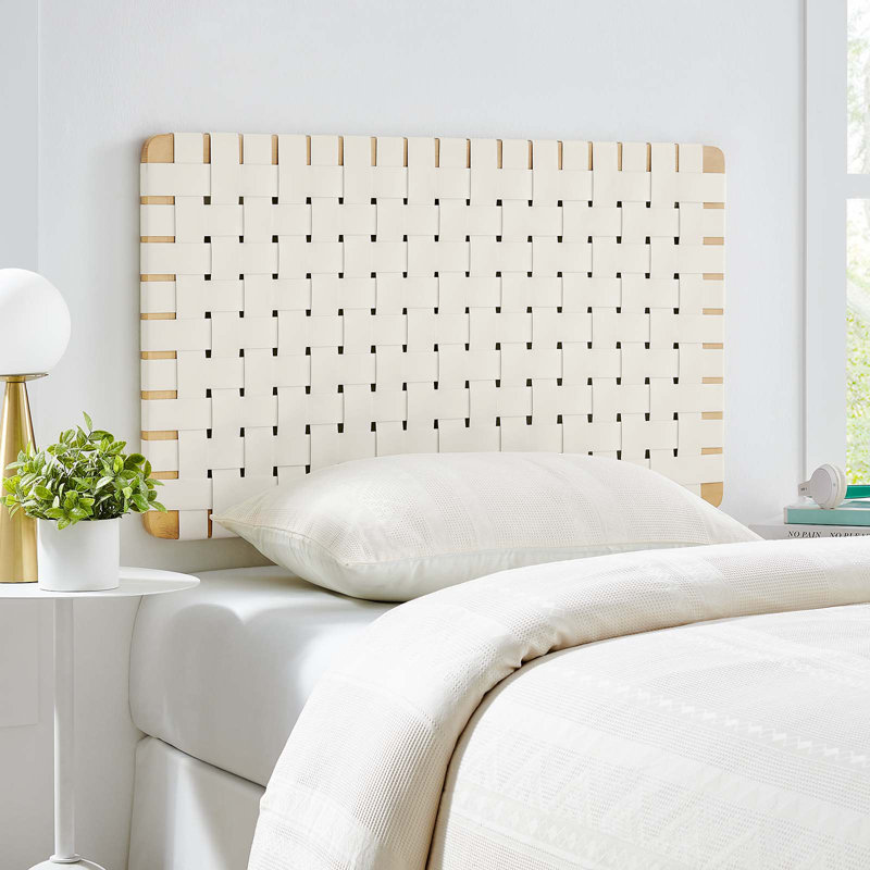Tête de lit en bois massif Modway Sparta, Beige, Simple