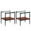 Table basse et tables de bout, ensemble de 3, table en verre trempé avec panneau de fibres à densité moyenne, tables modernes pour le salon-115022685