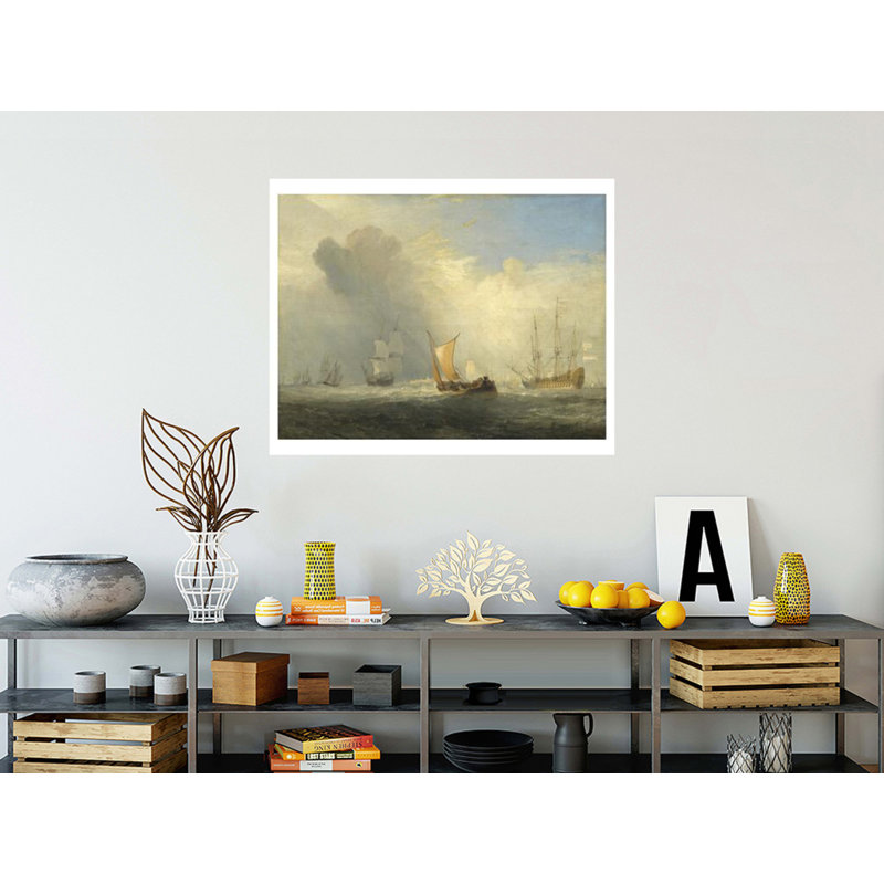 «Rotterdam Ferry-Boat» par Joseph Mallord William Turner - Impression giclée, H 32 po x l 40 po