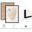 " Wildflowers Modern Artwork Framed Prints Posters Bathroom Small Wall Art " 4 - Pieces-101825526-101825523