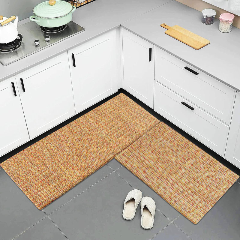 Tapis de couloir de cuisine en coton tissé à la main anti-fatigue - 18 x 48 | 18 X 30 pouces