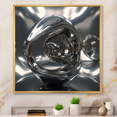 Quantum Infinity Futuristic 3D I On Canvas Print