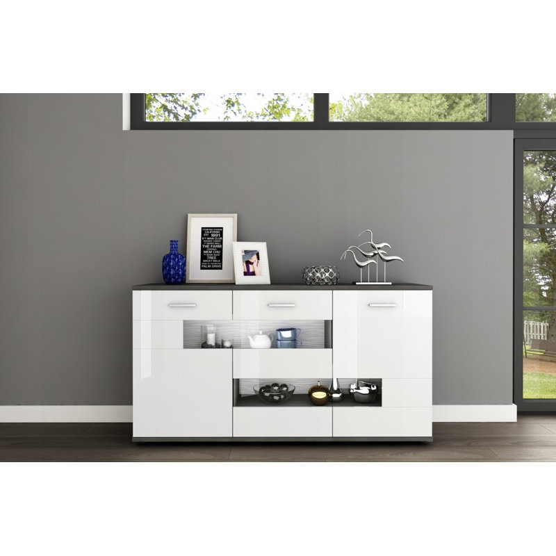 Ashley-Mason Display Cabinet, Black Norwegian Pine
