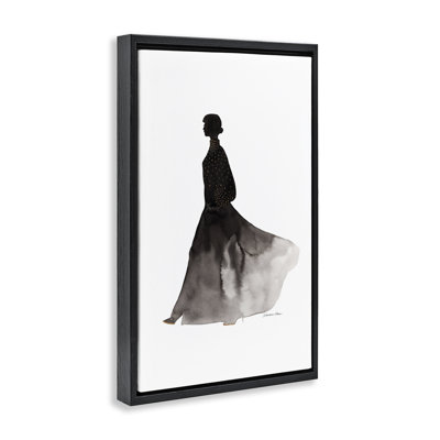 Couvert d'un cadre flottant à silhouette dorée, design par Simone Elum