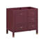 Alana 36 in. Single Sink Bathroom Vanity in Burgundy Red