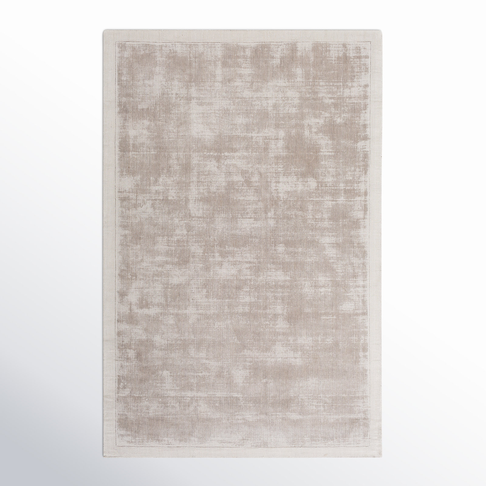 Mckinley Handmade Viscose Gray Rug, Rectangle 2' x 3'