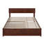 Lit plateforme en bois massif avec lit gigogne Lamecia-786355755-786355753