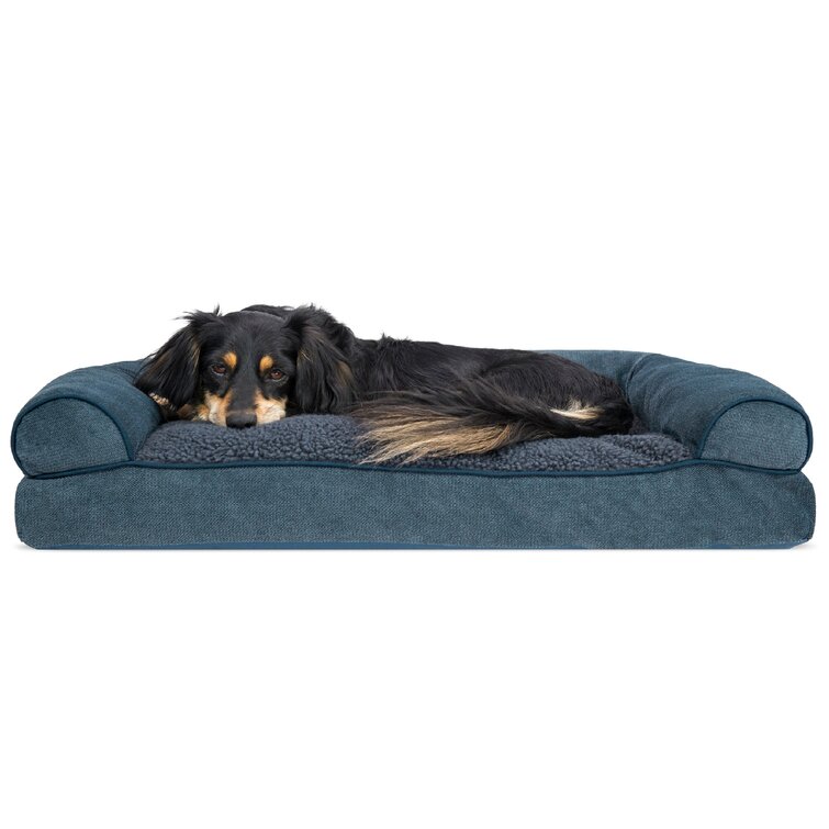 Faux Fleece & Chenille Soft Woven Pillow Sofa Pet Bed
