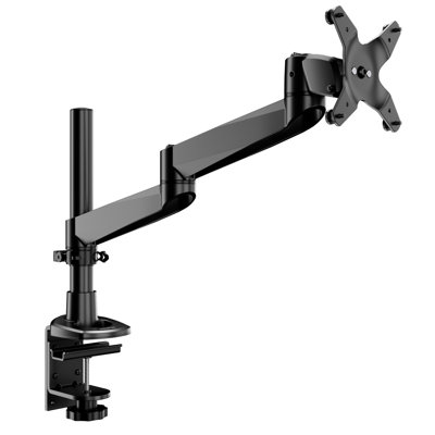 Mount-It! Full Motion Single Monitor Desk Mount for monitors up to 34", Black
