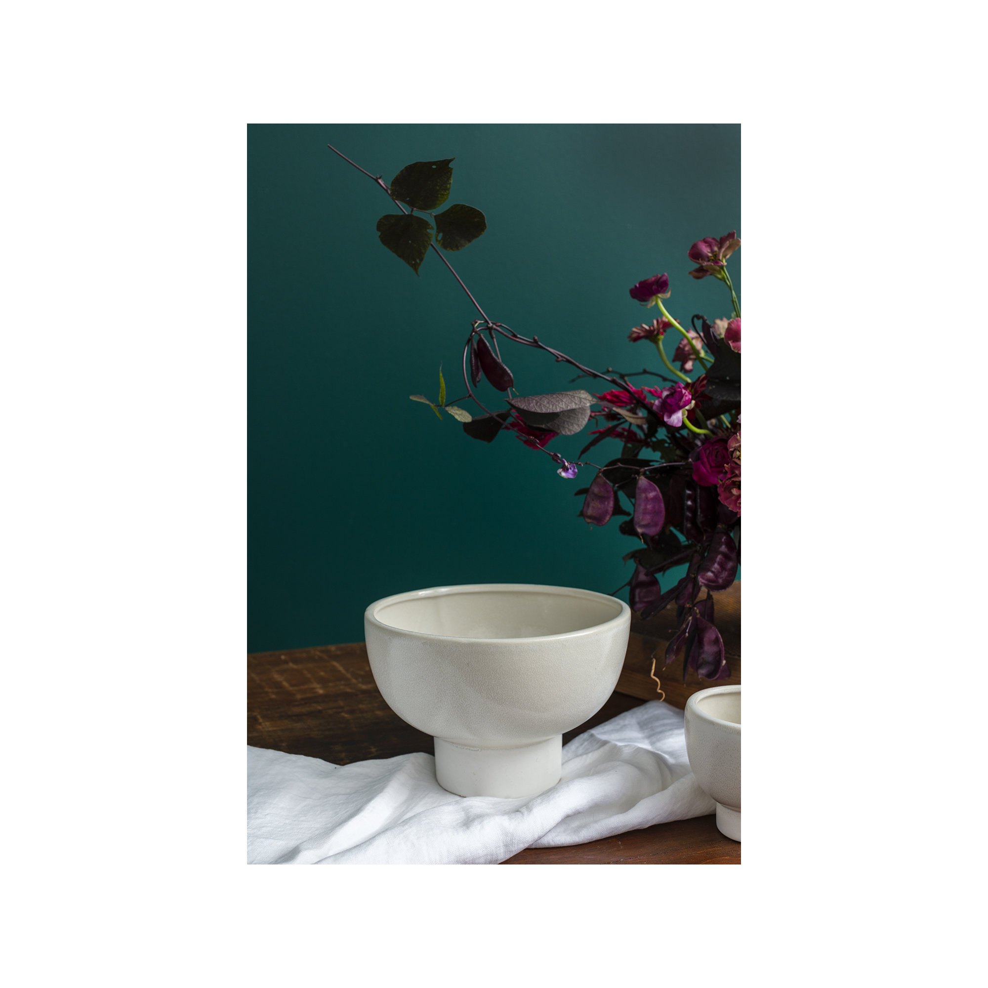 Abie Handmade Ceramic Table Vase, 5.25" H x 7.25" W x 7.25" D