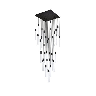 Luminaire suspendu rectangulaire à 36 lumières Aliha