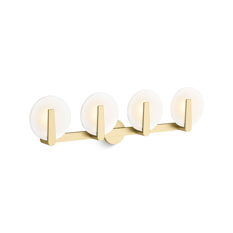 Hint Four-Light Sconce, Brushed Brass