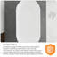 Baignoire autoportante blanche 59 po avec trop-plein et bonde escamotable 59 po pour salle de bain contemporaine