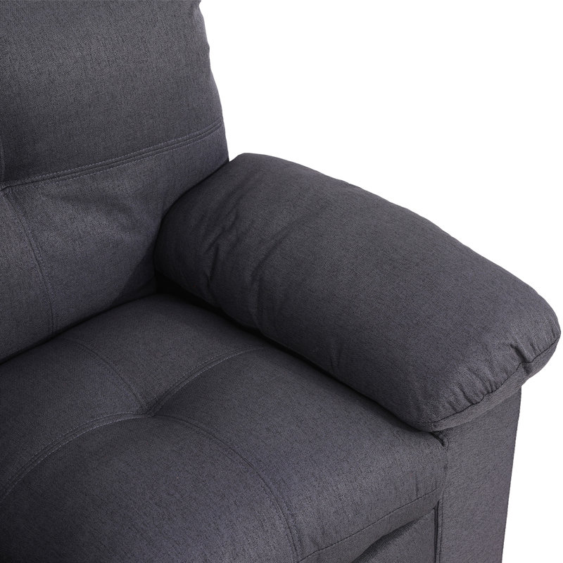Causeuse modulaire en chenille moderne - Confort polyvalent pour une vie confortable - Accoudoirs amovibles, Noir