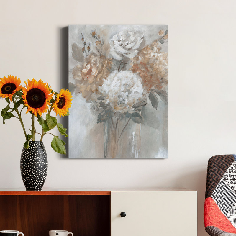 «Blush Bouquet» par Nan - reproduction d'art sur toile tendue, H 48 po x l 36 po x P 1 po