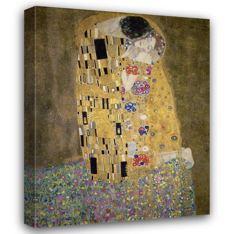 Le baiser, H 18 po x l 14 po