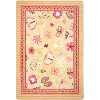 Tapis coeurs et fleurs Just For Kids