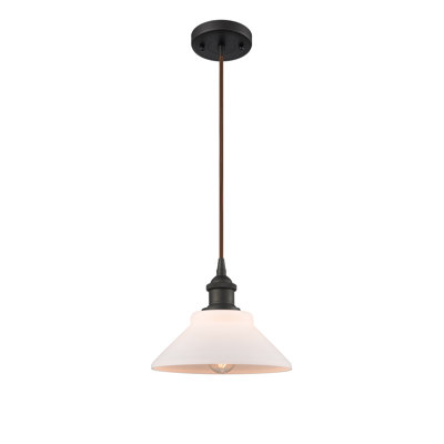 Luminaire suspendu conique à 1 lumière Newton St Loe