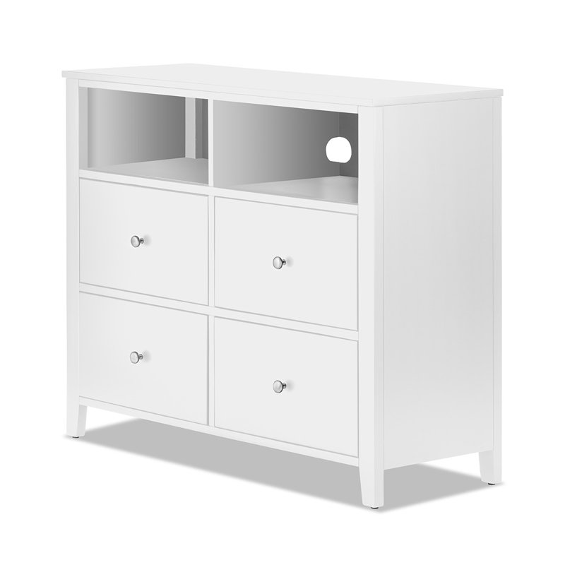 Hayle Unfinished TV Stand for TVs up to 50", White