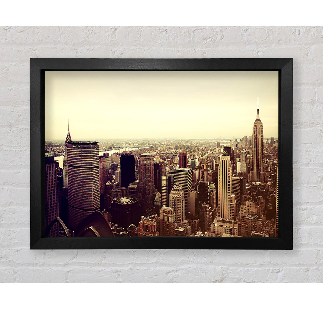 Empire State Building Retro - Druck