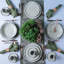 Assiette plate en grès de 10,8 po Pistache
