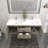 Auvillar 60'' Double Bathroom Vanity with Acrylic Top-1968594288