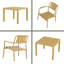 Ensemble de patio 3 pièces en PP, 2 chaises avec table, mobilier polyvalent intérieur / extérieur-260143811