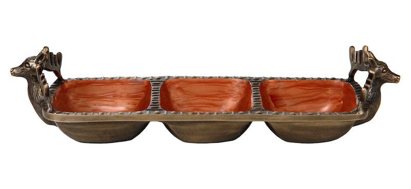 Loon Peak® Bouille Aluminum Divided Serving Dish