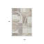 Tapis extérieur lavable géométrique 10 pi x 14 pi ivoire et beige