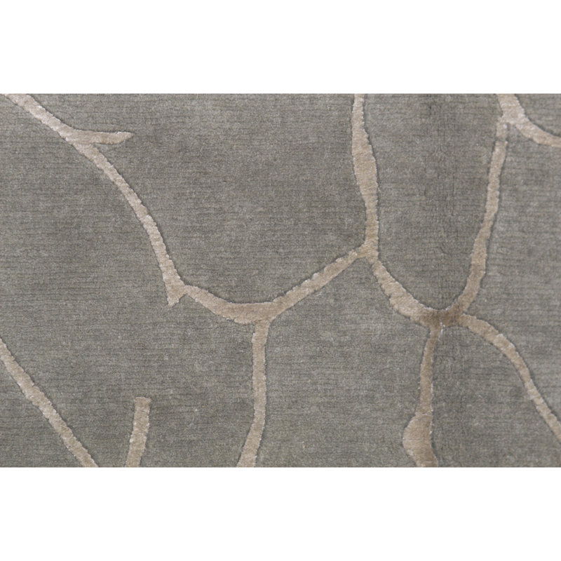 Tapis bleu clair noué à la main de haute qualité