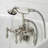 Kingston Brass Vintage Three-Handle 2-Hole Tub Wall Mount Clawfoot Tub Faucet with Hand Shower-50999952