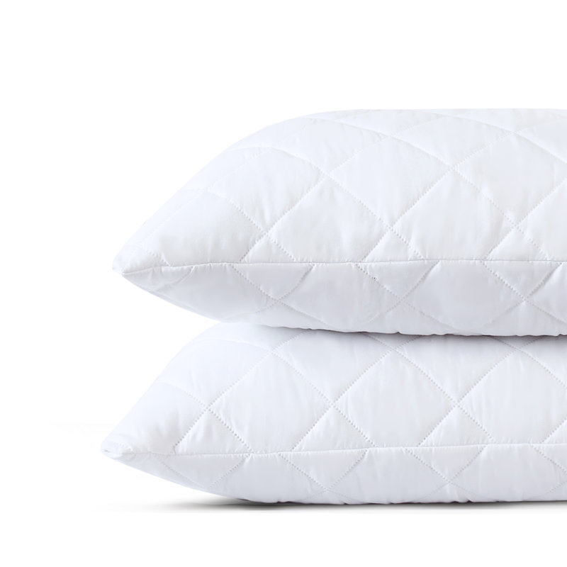 Protège-oreillers matelassés imperméables avec fermeture éclair (paquet de 2), 2, Standard