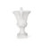 Garden Urn Planter - Antique White, Magnesium Oxide, Roman Style Design, For All Plantings, Drainage Hole & Stopper, Weather And Water , No Assembly Required White Rack Lightweight Concrete,-1767940780