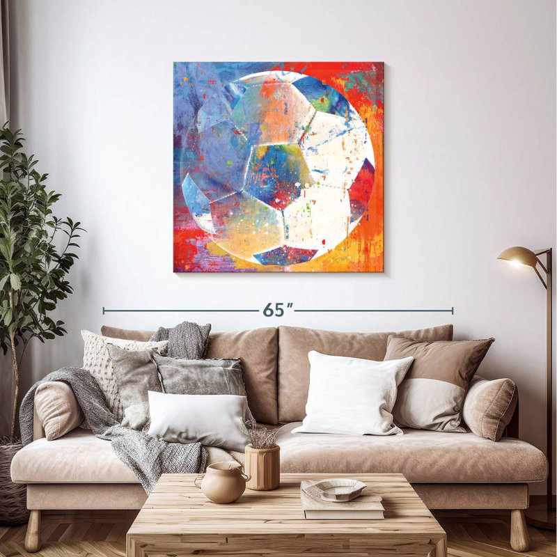 Sireci Soccer Paint Splash, 39" H x 39" W