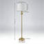 Lampe sur pied contemporaine avec ampoule à DEL, lumière sur pied de 61 pouces au fini doré pour le salon, la chambre à coucher ou le bureau