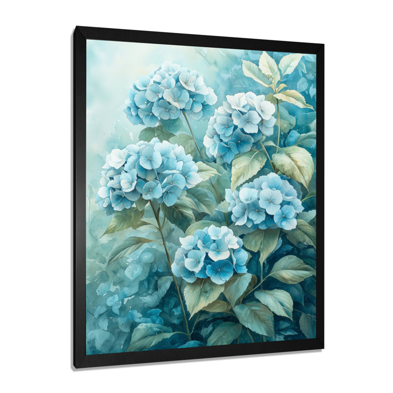 Dorsey - décoration murale florale, H 32 po x l 16 po, Picture Framed, Noir