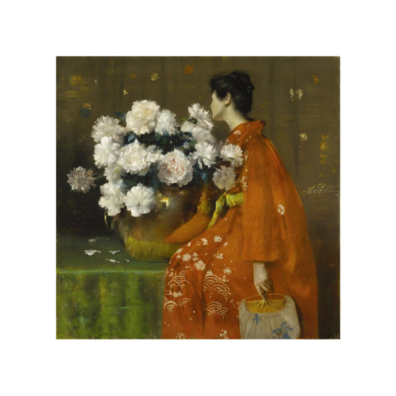Fleurs printanières (pivoines) par William Merritt Chase - Estampe numérique, H 22 po x l 28 po