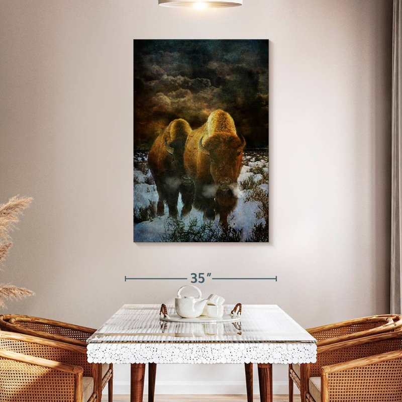 Brampt Storm Bison, 48" H x 32" W
