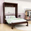 Lit escamotable en bois avec lattes robustes, conception pliable peu encombrante-732893717-732894186